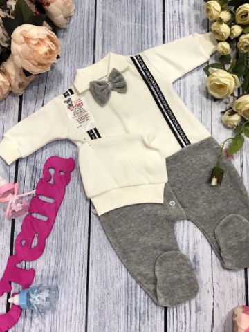 Купить оптом 109. Комбинезон с шапкой,100% хлопок интерлок в Москве