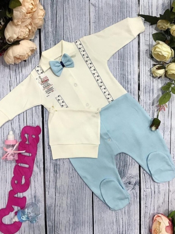 Купить оптом 127. Комбинезон с шапкой,100% хлопок интерлок в Москве