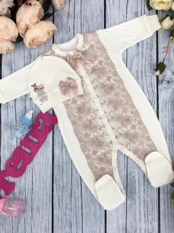 Купить оптом 216-П. Комбинезон с шапкой,100% хлопок интерлок в Москве