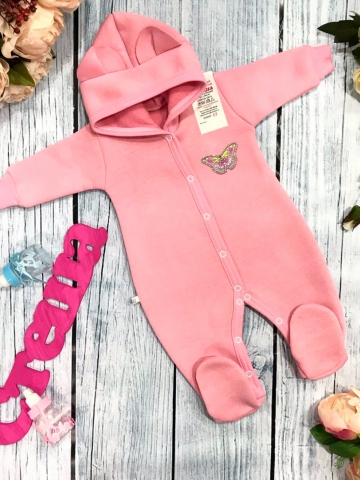 Купить оптом 145. Комбинезон ясельный, хлопок 65%, 35% ПЭ, футер 3-х нитка с начёсом 62.68,74 в Москве